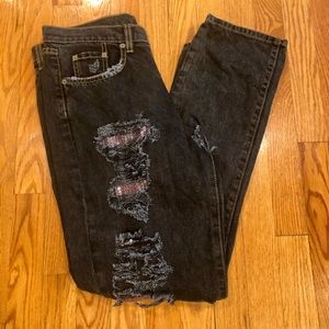 Carmar Distressed Sequined Jeans